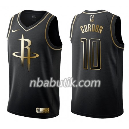 NBA Mænd Trøje Houston Rockets Eric Gordon 10 Nike Sort Golden Edition Swingman